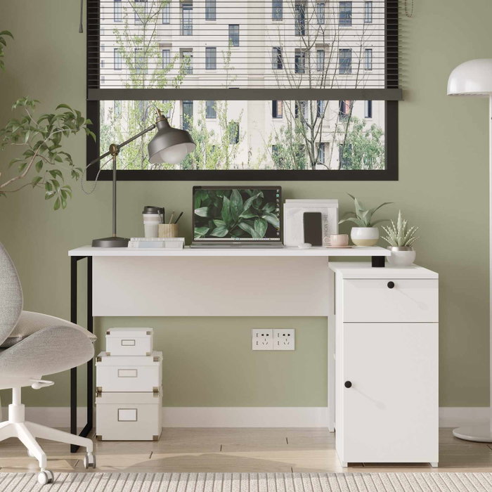 Hanah Home Escritorio de estudio Nor1-W Blanco Hanah Home Escritorio de estudio Nor1-W Blanco